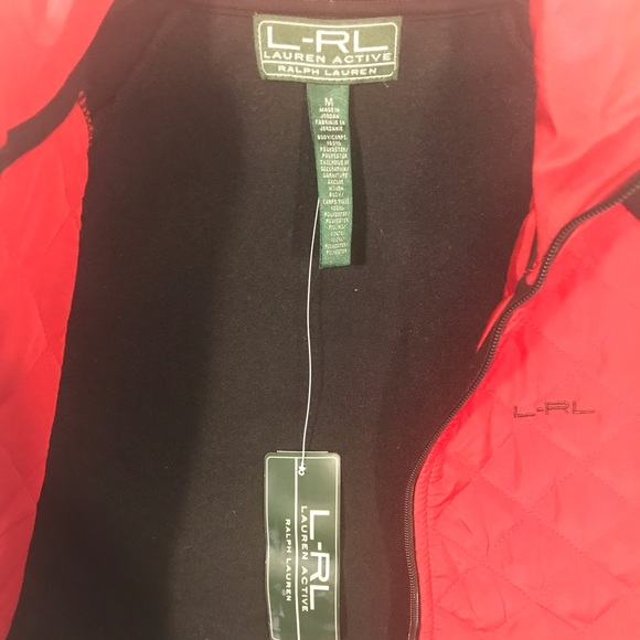 NWT Ralph Lauren Active L-RL Quilted Fleece Jacket - Picture 4 of 5